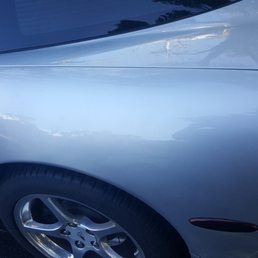 Excellent repaint and repair on the previously keyed areas.