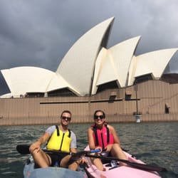 Ozpaddle Sydney - A stormy day but we brought colour to the photo