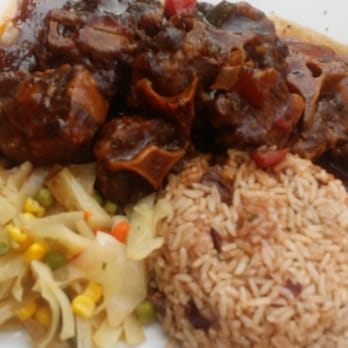 Fish N' Ting - Oxtails with rice, peas and veggies was very good! - Caribbean Near Me - Bronx, New York Fish N' Ting - Oxtails with rice, peas and veggies was very good! - Caribbean Near Me - Bronx, New York