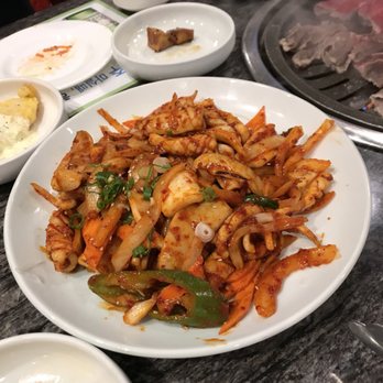 Seoul Galbi Korean BBQ - Spicy squid - Korean Near Me - Paramus, New Jersey Seoul Galbi Korean BBQ - Spicy squid - Korean Near Me - Paramus, New Jersey