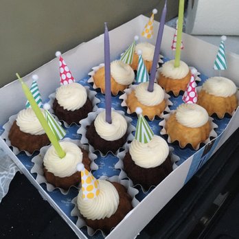 Nothing Bundt Cakes - Bundtini's that I ordered for a birthday celebration. - Bakeries Near Me - San Marcos, California Nothing Bundt Cakes - Bundtini's that I ordered for a birthday celebration. - Bakeries Near Me - San Marcos, California