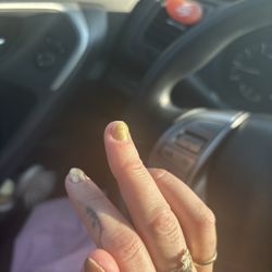 Fresh Nail Bar - Chunky polish. horrible shape .