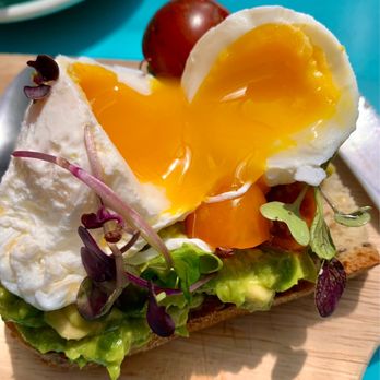 Bluestone Lane - Avocado Smash with egg - Coffee & Tea Near Me - New York, New York Bluestone Lane - Avocado Smash with egg - Coffee & Tea Near Me - New York, New York