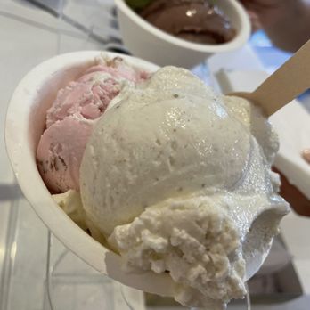 Malai - 3 scoops- Orange Fennel, Rose with Cinnamon Roasted Almonds and Chai Masala - Ice Cream & Frozen Yogurt Near Me - Brooklyn, New York