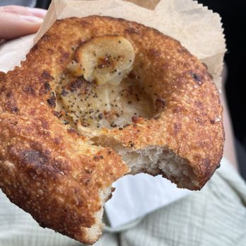 Salmonberry Goods - Sourdough bagel with onion - Desserts Near Me - Seattle, Washington