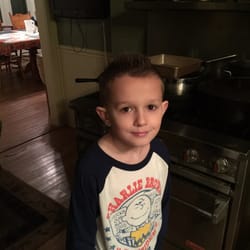 The Barbers - Gresham - Alec's first professional haircut.