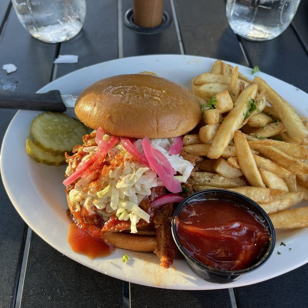Juniper on Main - BBQ Pulled Pork Sandwich - Southern Near Me - Carmel, Indiana Juniper on Main - BBQ Pulled Pork Sandwich - Southern Near Me - Carmel, Indiana