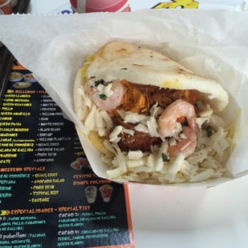 Arepas El Cacao - Cacao 1 ( carne mechada, queso blanco, pollo, chicken salad , shrimp) - Fast Food Near Me - Orlando, Florida