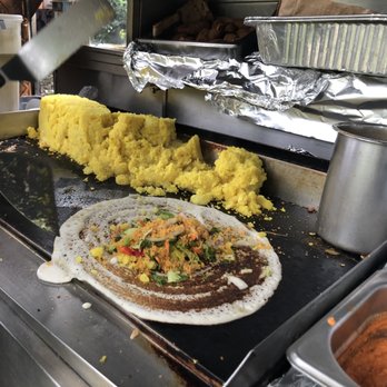 NY Dosas - My meal being made - Indian Near Me - New York, New York NY Dosas - My meal being made - Indian Near Me - New York, New York