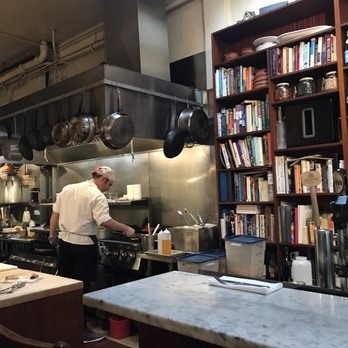 Tilikum Place Cafe - Sweet bar and open kitchen view. - New American Near Me - Seattle, Washington
