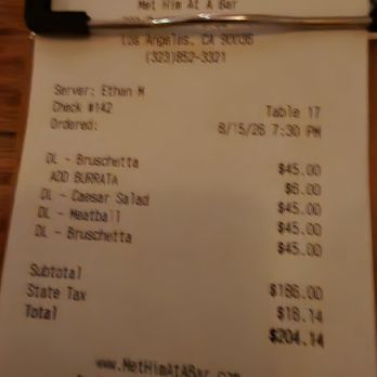 Met Him At A Bar - Italian Near Me - Los Angeles, California