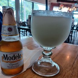 Modelo and frozen margarita $10.00