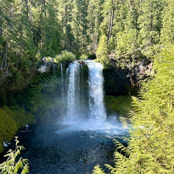 Koosah Falls - Koosah Falls from one of the overlooks along Waterfalls Trail. - Hiking Near Me - Sisters, Oregon Koosah Falls - Koosah Falls from one of the overlooks along Waterfalls Trail. - Hiking Near Me - Sisters, Oregon