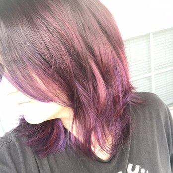 The HeadQuarters - My wine & plum colors in natural light - Hair Salons Near Me - Lafayette, Louisiana