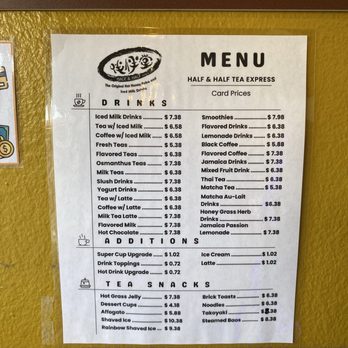 Half and Half Tea Express - Coffee & Tea Near Me - Arcadia, California