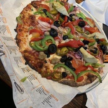 LIT Pizza - City Square - My pizza.  $8.00 and I have half of it leftover for later. - Pizza Near Me - Baton Rouge, Louisiana