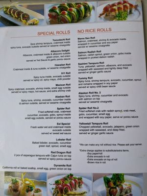 Menu photo 2 Tomodachi Restaurant Westlake Village, CA Menu photo 2 Tomodachi Restaurant Westlake Village, CA