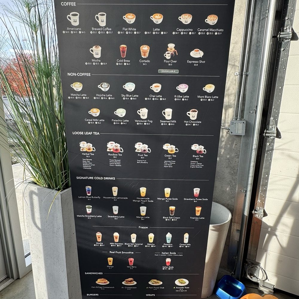 C Market Coffee - Menu - Cafes Near Me - Pitt Meadows, British Columbia