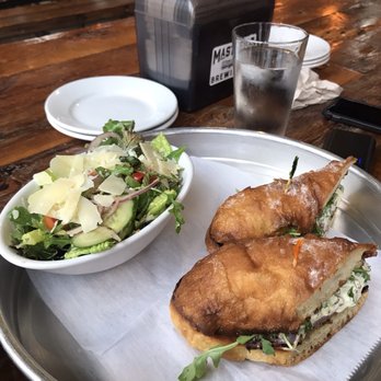 Masthead Brewing - Roast beef sandwich with a side salad - Breweries Near Me - Cleveland, Ohio Masthead Brewing - Roast beef sandwich with a side salad - Breweries Near Me - Cleveland, Ohio