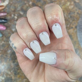 Perfection Nails and Spa - Such a cute milky white set - Nail Salons Near Me - Yelm, Washington Perfection Nails and Spa - Such a cute milky white set - Nail Salons Near Me - Yelm, Washington