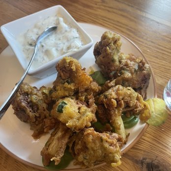 Qanoon - Cauliflower Fritters- we ordered two! - Middle Eastern Near Me - New York, New York
