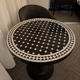 Small table in the room Small table in the room