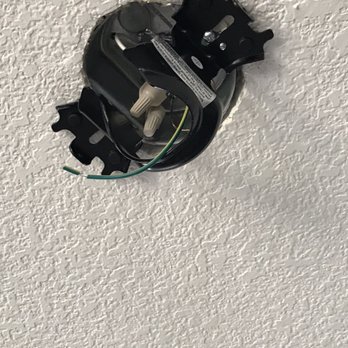 Curt Installed A Ceiling Fan Junction Box In Place Of An Existing