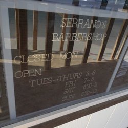 Serrano's Barbershop - The hours for the store