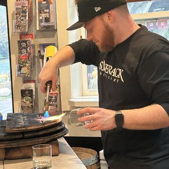 Silverback Distillery - Chris making a smoked beverage - Beer, Wine & Spirits Near Me - Afton, Virginia Silverback Distillery - Chris making a smoked beverage - Beer, Wine & Spirits Near Me - Afton, Virginia