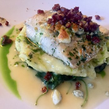 Lahaina Grill - Mahi Mahi with Pancetta, Bleu Cheese, Spinach, Champagne Beurre Blanc - Seafood Near Me - Lahaina, Hawaii Lahaina Grill - Mahi Mahi with Pancetta, Bleu Cheese, Spinach, Champagne Beurre Blanc - Seafood Near Me - Lahaina, Hawaii
