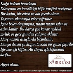 Sabırtaşı Restoran - Kısa ve öz Sabırtaşının hikayesi