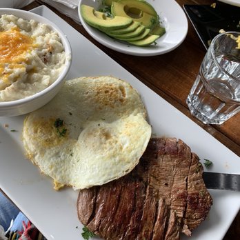 Untoasted - Steak & Eggs with grits - Breakfast & Brunch Near Me - Hallandale Beach, Florida Untoasted - Steak & Eggs with grits - Breakfast & Brunch Near Me - Hallandale Beach, Florida