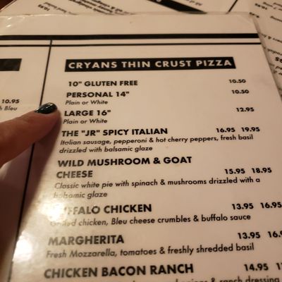 Menu photo 3 Cryan's Tavern Annandale, NJ