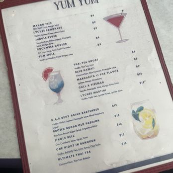 Yum Yum Too - Drink menu - Thai Near Me - New York, New York