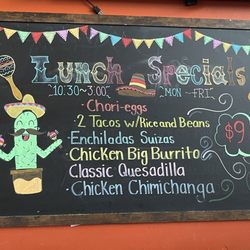 Taqueria San Jose - Lunch specials 4.25.25