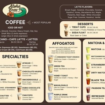 Aloha Brew Coffee Bar - Coffee & Tea Near Me - Ewa Beach, Hawaii