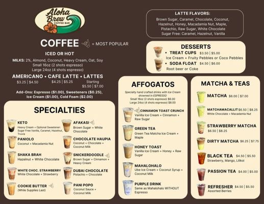 Menu photo 7 Aloha Brew Coffee Bar Ewa Beach, HI Menu photo 7 Aloha Brew Coffee Bar Ewa Beach, HI