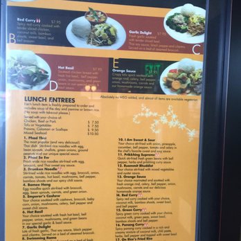 On Rice - Lunch menu - Thai Near Me - Bellingham, Washington