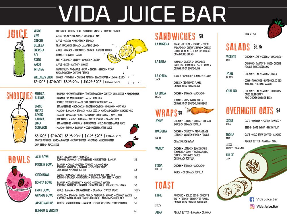 Vida Juice Bar Logo