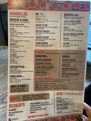 Menu photo 4 Empire Pizza Bar Mint Hill Mint Hill, NC Menu photo 4 Empire Pizza Bar Mint Hill Mint Hill, NC