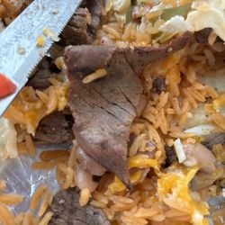 Mi Rancho - Funky meat- this is supposed to be carne asada burrito.