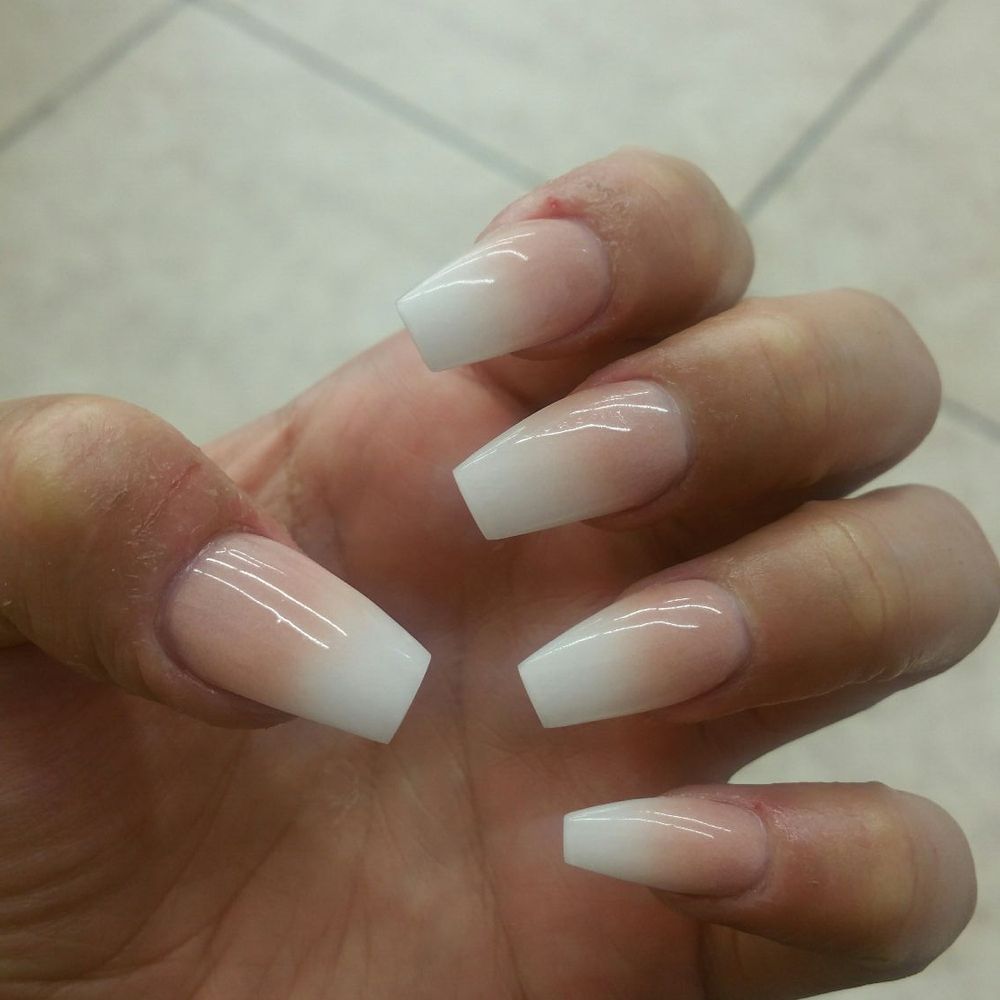Pro Nails and Spa - Ombre nails  coffin shaped - Nail Salons Near Me - Fresno, California