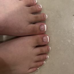 French tip nails 100$