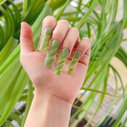 Diamond Nails - Marble nails