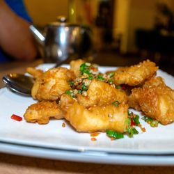 Porridge & Things - Fried cod fish $20