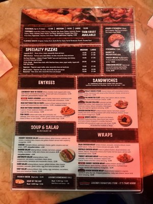 Menu photo 2 Legends Tavern & Pizzaria Fenton, MI Menu photo 2 Legends Tavern & Pizzaria Fenton, MI