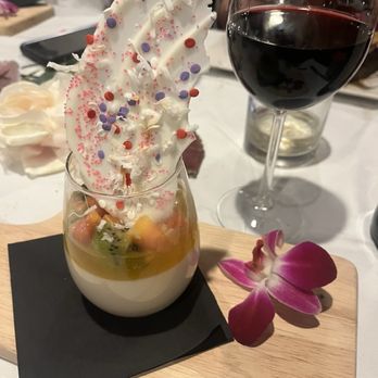 Skippers Pier - Passion fruit Panna Cotta - Seafood Near Me - Deale, Maryland Skippers Pier - Passion fruit Panna Cotta - Seafood Near Me - Deale, Maryland