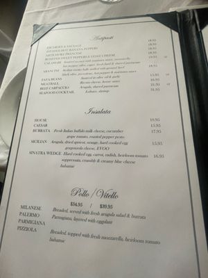 Menu photo 1 Sinatra's Buffalo, NY Menu photo 1 Sinatra's Buffalo, NY