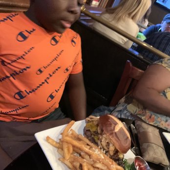 Stacks Bar & Grill - Bday mans huge stacks burger! Delicious! - Bars Near Me - Valparaiso, Indiana
