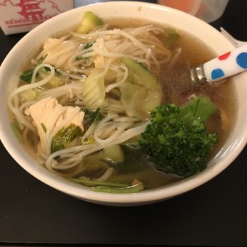 Aura Thai - Veggie Noodle soup with chicken - Thai Near Me - Long Beach, California Aura Thai - Veggie Noodle soup with chicken - Thai Near Me - Long Beach, California
